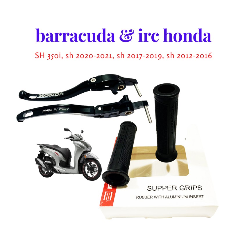 Tay thắng IRC honda dùng cho SH 350i, SH 300i, SH 125/150, SH 2012-2020 và Bao tay barracuda  ( cả 2 món)