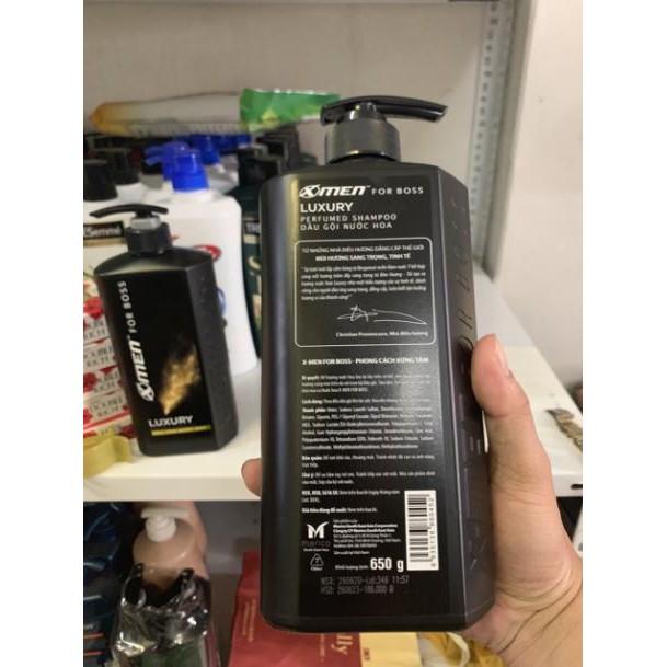 Combo Dầu gội X-Men For Boss Gold Luxury nước hoa nước hoa 650g và sữa tắm 650g