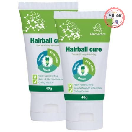 GEL TIÊU BÚI LÔNG CHO MÈO HAIRBALL CURE 40GR