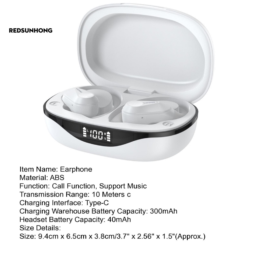 Bộ Lọc Tai Nghe Không Dây Tiết Kiệm Năng Lượng Có Hộp Sạc Cho Lenovo LP75