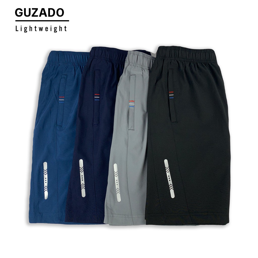 Quần Short Gió Nam Guzado(4 Màu), Vải Mềm Mịn, Siêu Nhẹ, Dáng Thể Thao, Vận Động Thoải Mái GSR03