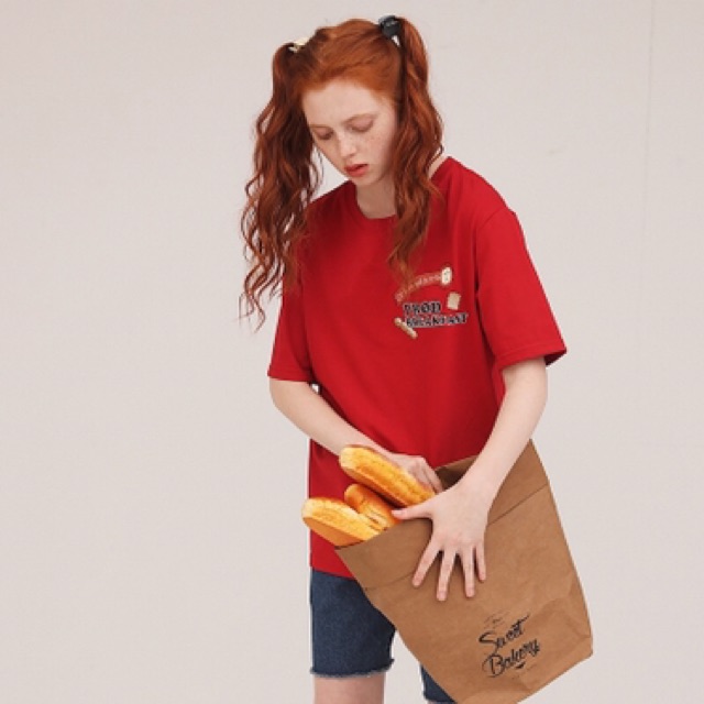 ÁO THUN MÈO ĐẦU BẾP UNISEX TAY LỠ FORM RỘNG AU024 | BigBuy360 - bigbuy360.vn