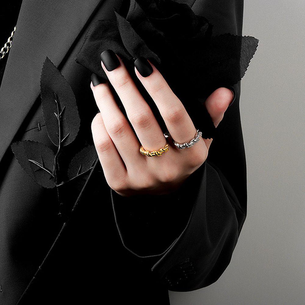 Nhẫn Thiết Kế Mở Điều Chỉnh Được Dạng Dây Thừng 1 Cho Nữ