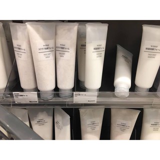 Sữa rửa mặt tẩy tế bào chết muji face soap scrub 120g