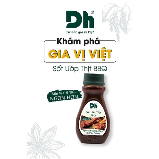 Hũ Sốt Ướp Thịt BBQ - Thương hiệu DH Foods