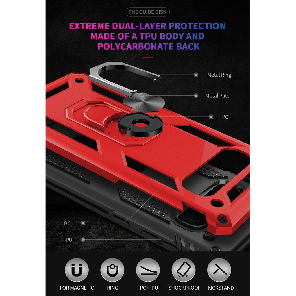 Ốp điện thoại có nhẫn đeo tay cho Samsung Galaxy S10 S10 Plus S10e S10 5G