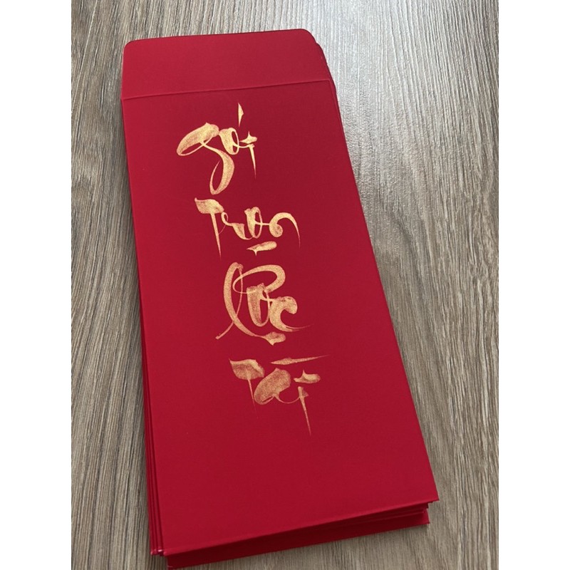 Bao lì xì thư pháp