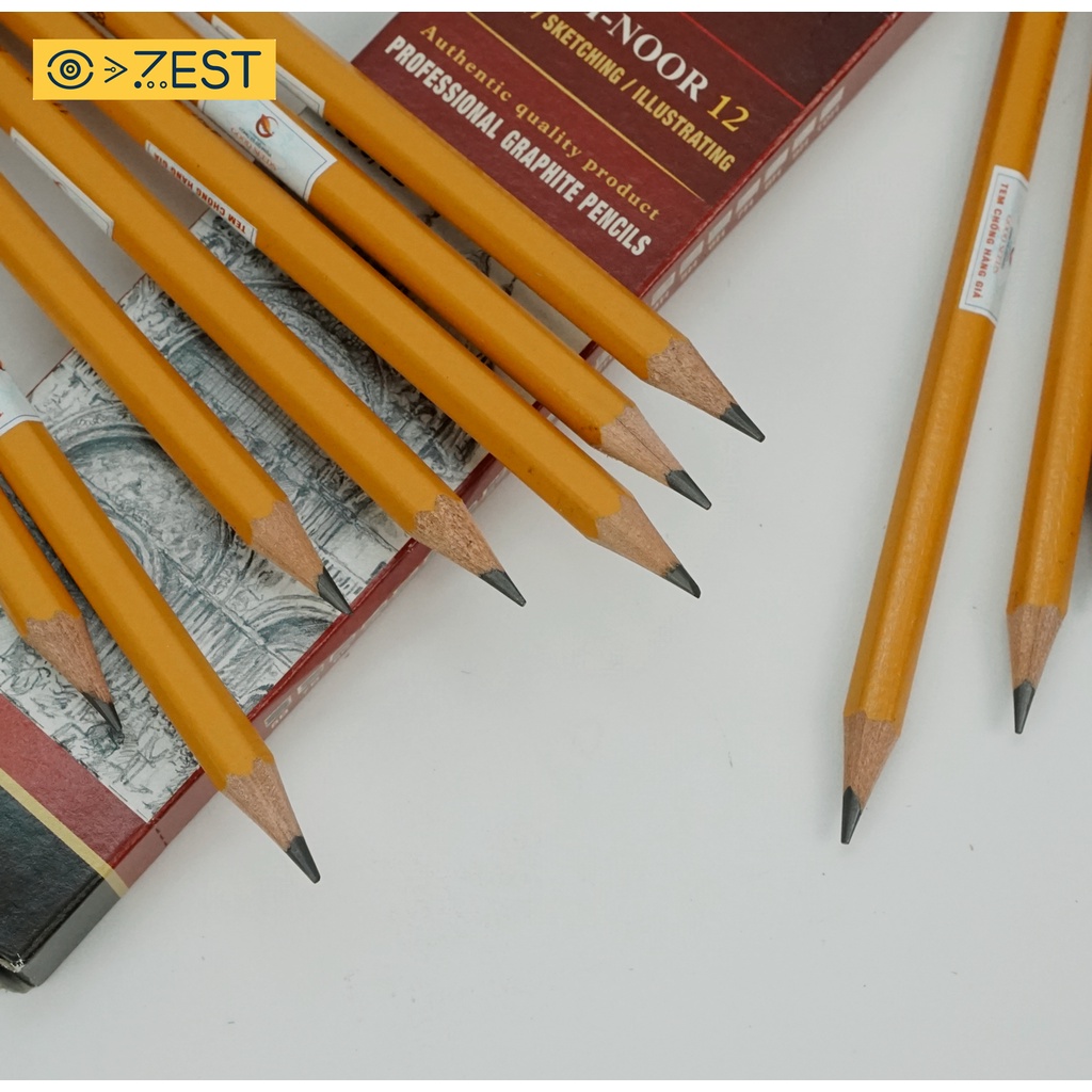 Bút chì KOH-I-NOOR 1500 HB/ 2B/ 3B/ 4B/ 5B/ 6B - CHÍNH HÃNG