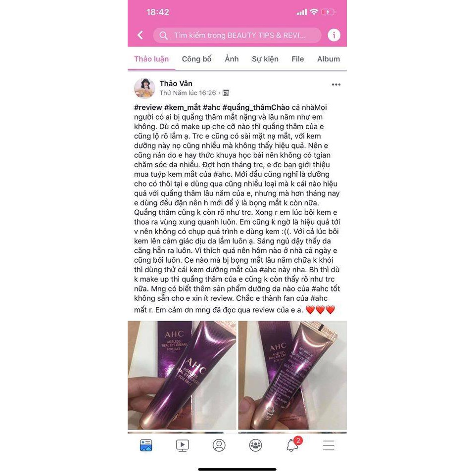 [ HÀNG AUTH GIÁ TỐT] Kem mắt AHC mẫu mới nhất  | BigBuy360 - bigbuy360.vn