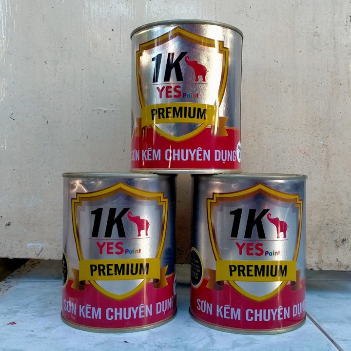 Sơn Sắt Mã Kẽm Không Cần Lót 1K Yes Paint Lon 800Gram Sơn được 5M2 2 Lớp