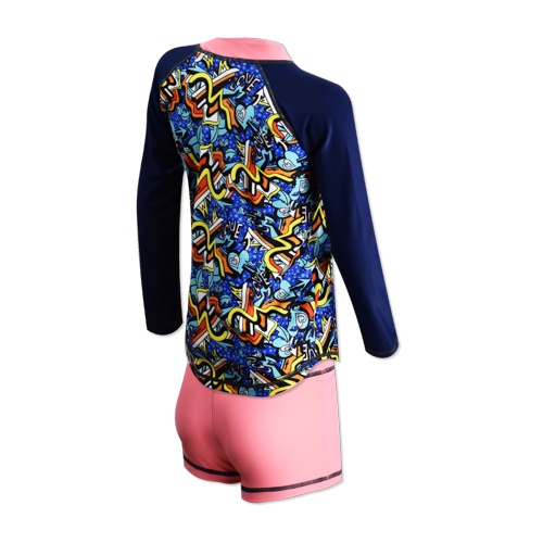 Đồ bơi chống nắng TYR Graffiti Colette Long Sleeve Girl Set