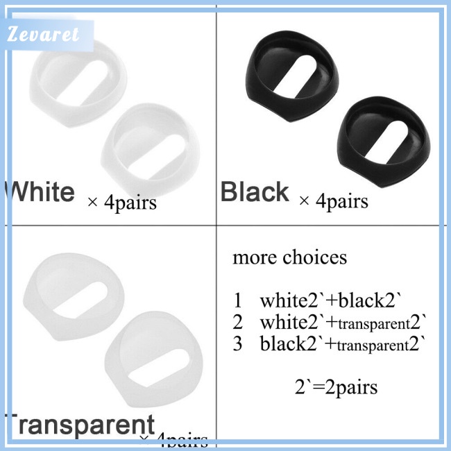 Set 2 Cặp Nút Tai Nghe Bằng Silicon Chống Trượt Dành Cho Tai Nghe Apple AirPods