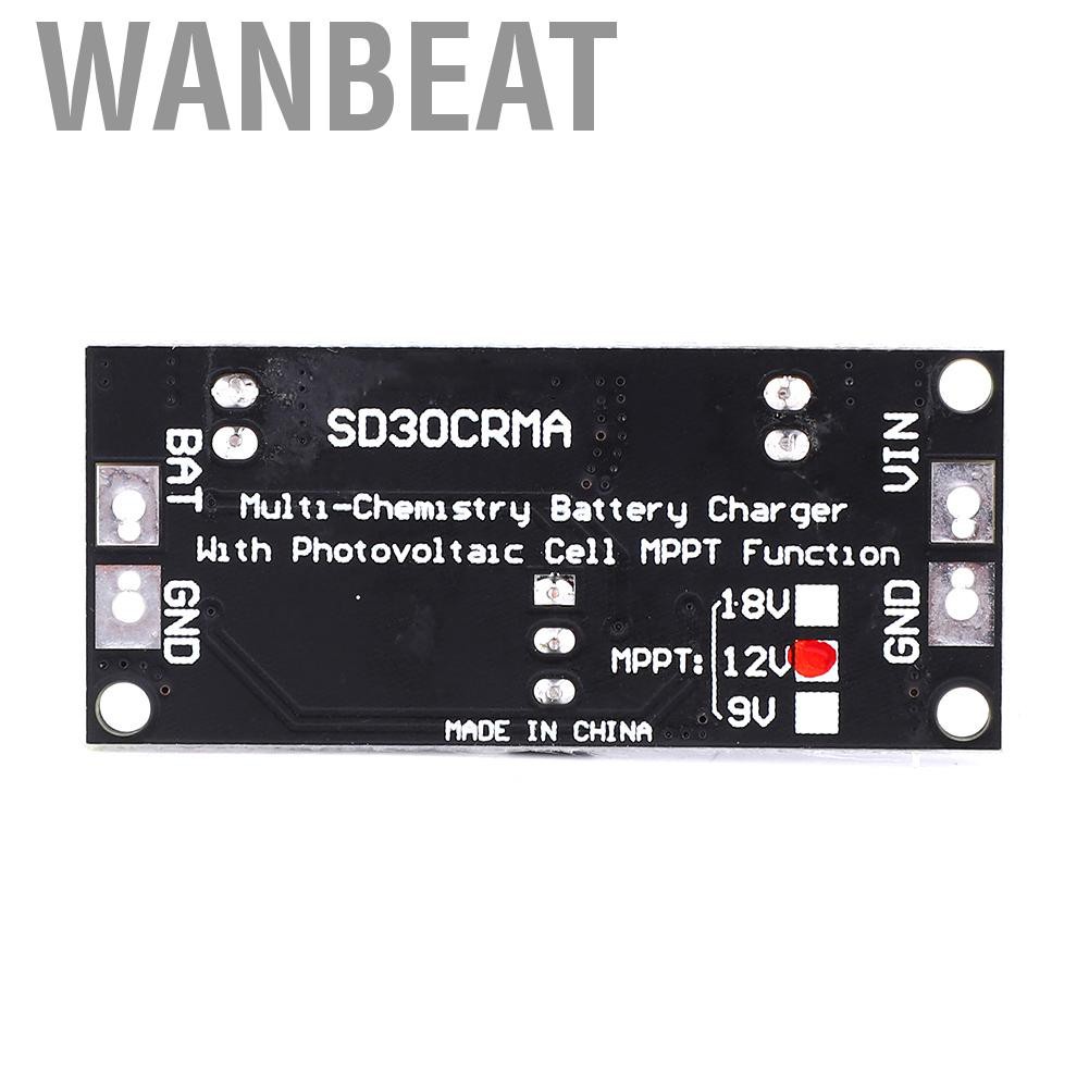 Wanbeat 1A 12V MPPT Solar Panel Controller Li-ion LiFePO4 Lithium Battery Charger Module