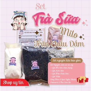 SET TRÀ SỮA TRÂN CHÂU MILO DẦM SIÊU NGON ( 25 - 30 LY ) TRÀ SỮA NỌNG MILKTEA