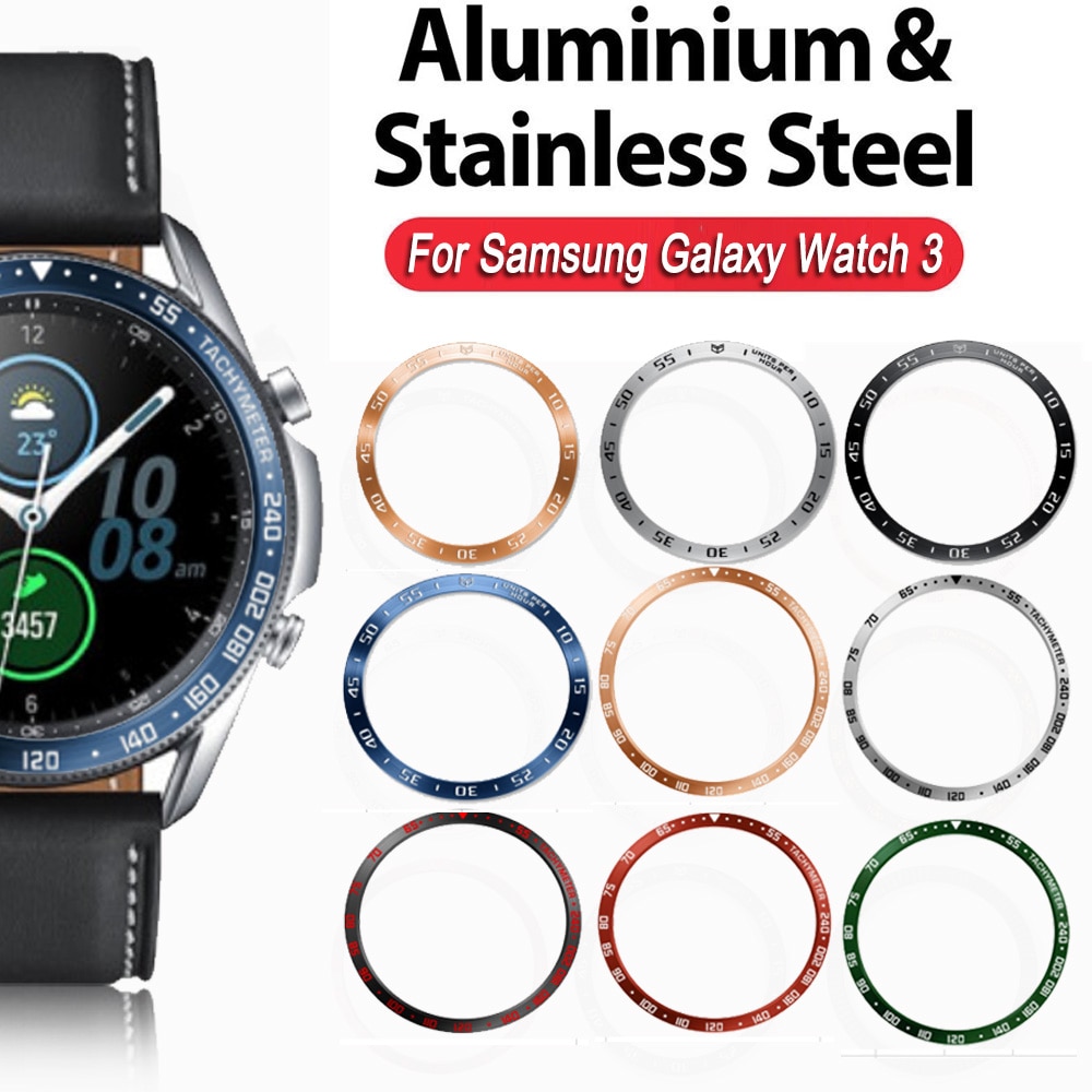 Khung viền bảo vệ đồng hồ bằng thép không gỉ cho Samsung Galaxy Watch 3 45mm 41mm