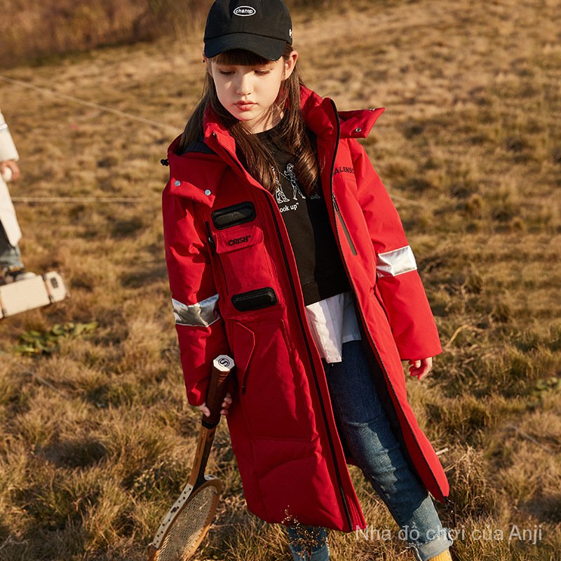 Children Girls Long Coat Children Male Thick Coat
