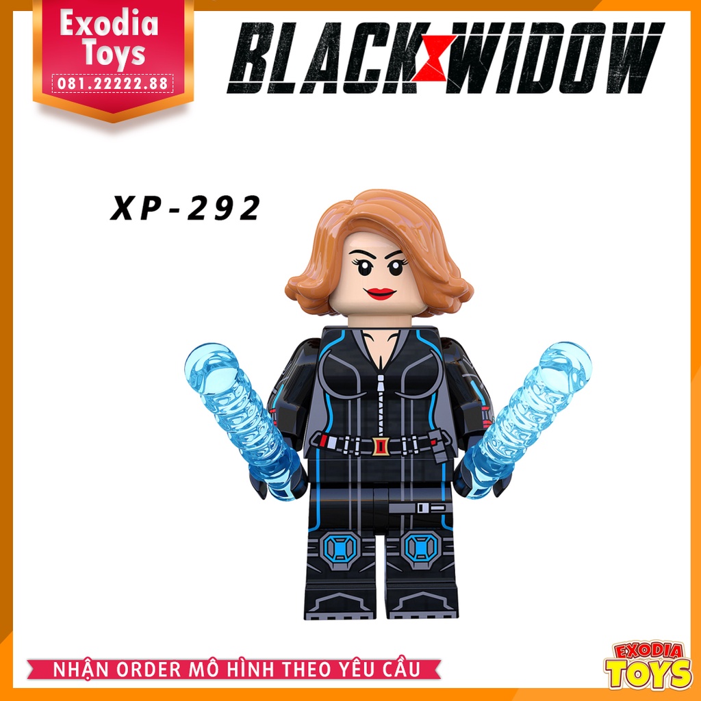 Xếp hình Minifigure siêu anh hùng Black Widow Góa phụ đen - Đồ Chơi Lắp Ghép Sáng Tạo - KORUIT KT1038