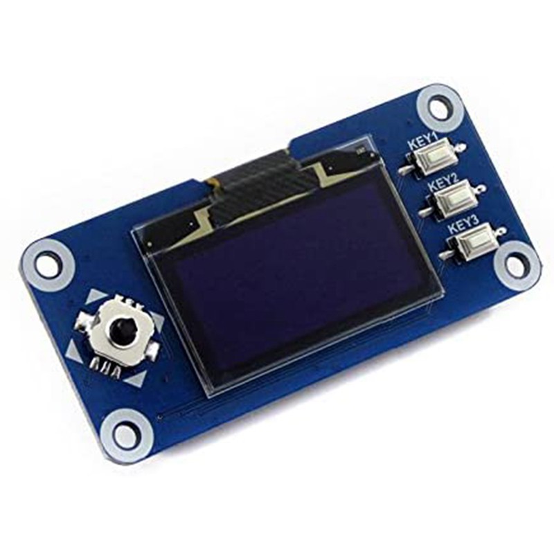 Waveshare 1.3Inch OLED Display HAT for Raspberry Pi, 128x64 Pixels, SPI/I2C Interface for Raspberry Pi 2 B / 3 B / ZERO / ZERO W