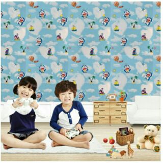 12m giấy dán tường doremon loại đẹp