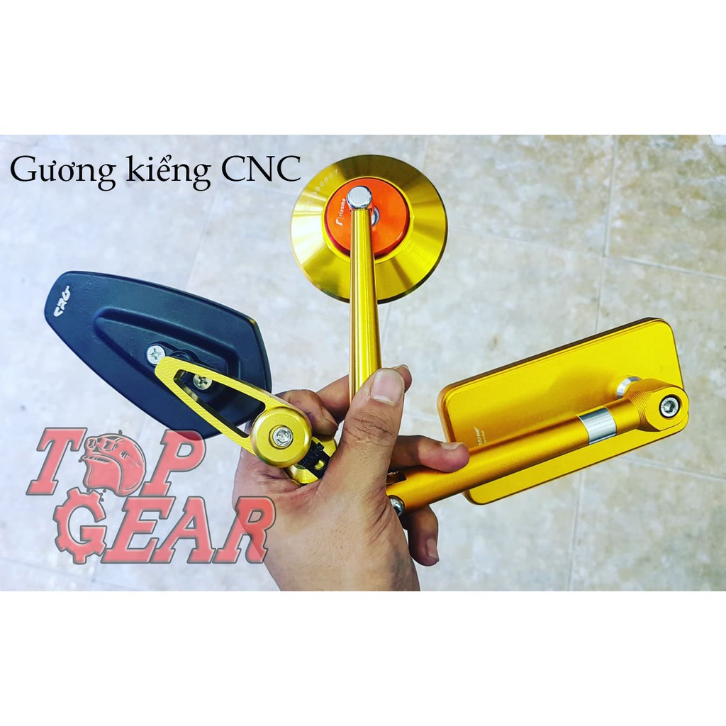 GƯƠNG XE MÁY CNC - CỰC ĐẸP, CỰC CHẮC &lt;TOPGEAR&gt;