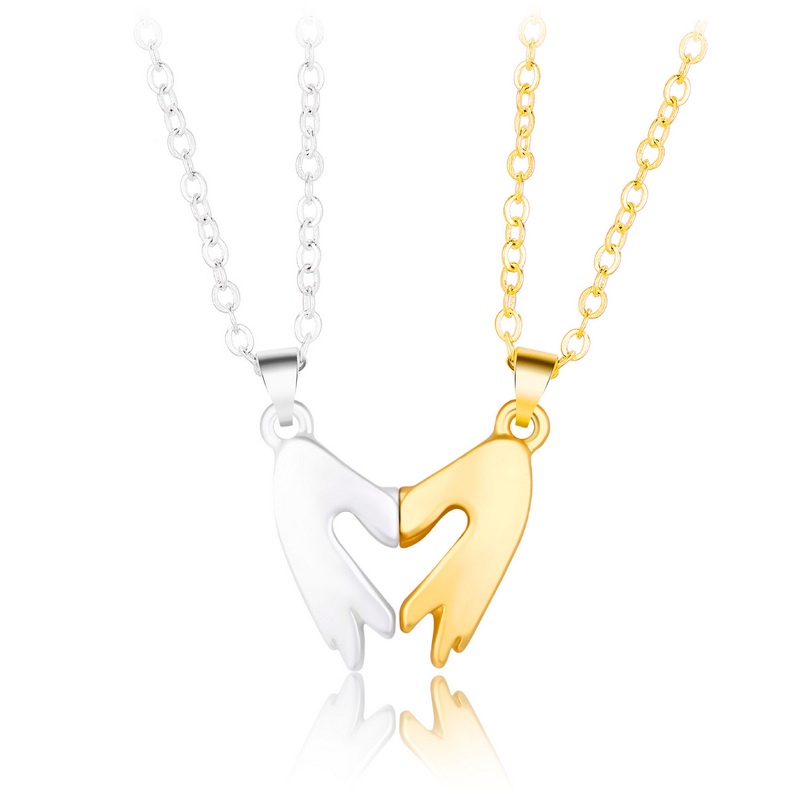 Bộ 1/ 2 Vòng cổ RINHOO FRIENDSHIP mặt đá chiếu i love you 100 ngôn ngữ độc đáo cho cặp đôi