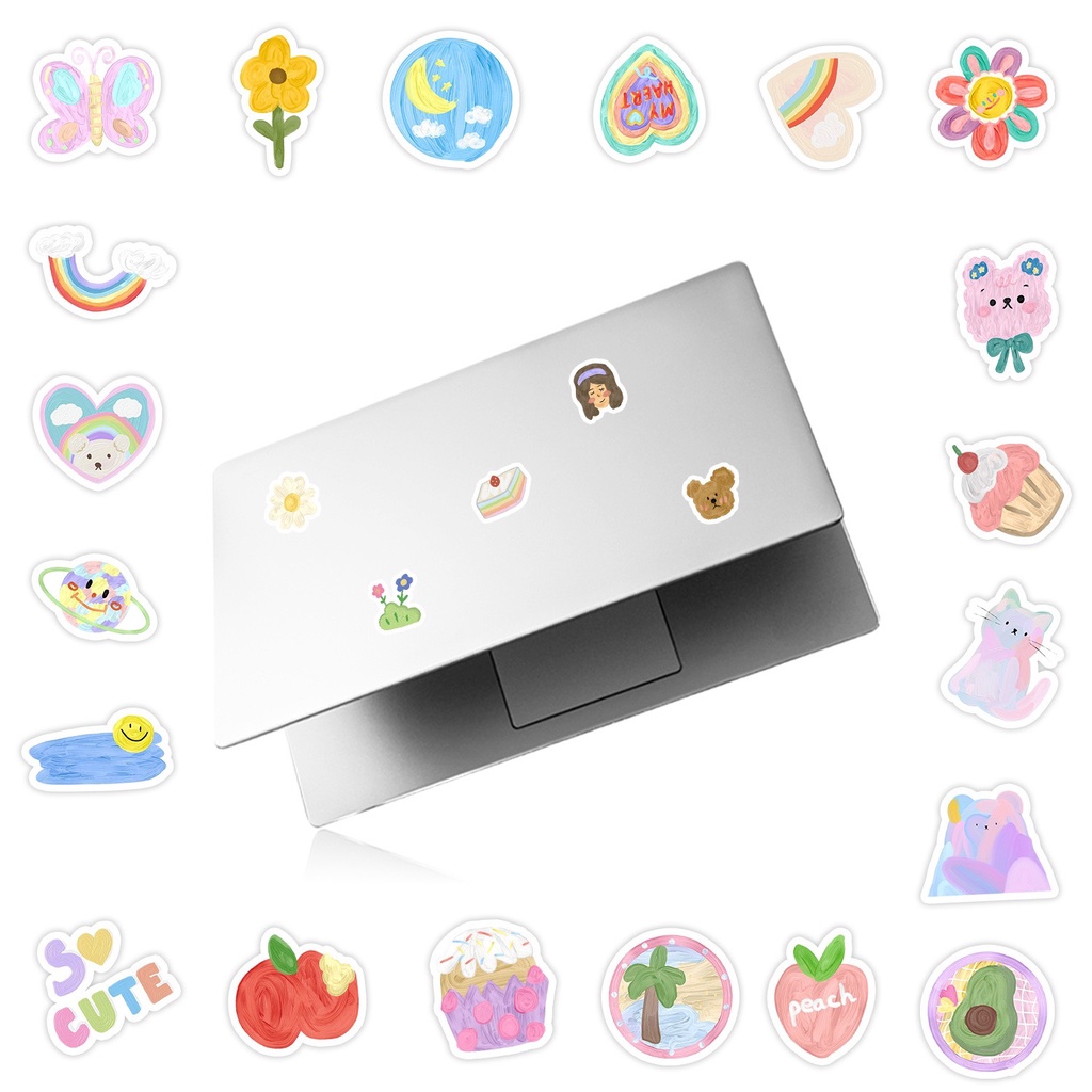Sticker Hình Cực Kì Dễ Thương Không Thấm Nước