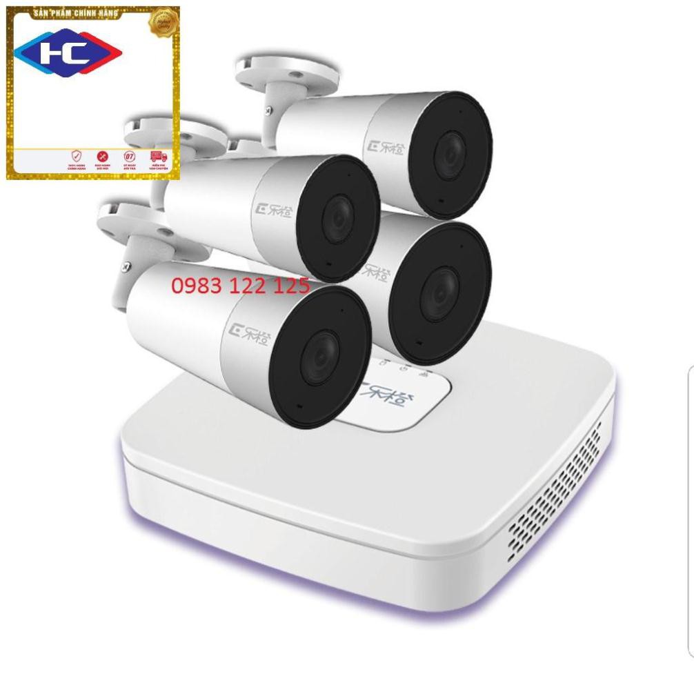 [Siêu giảm giá] Camera BỘ KÍT 4 CAMERA IP POE DAHUA  TF1P có MIC