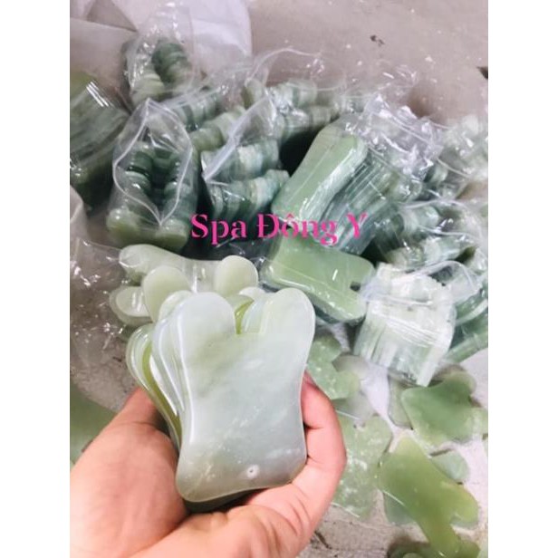 Ngọc cạo gió mặt, massage mặt, spa, dưỡng sinh đông y