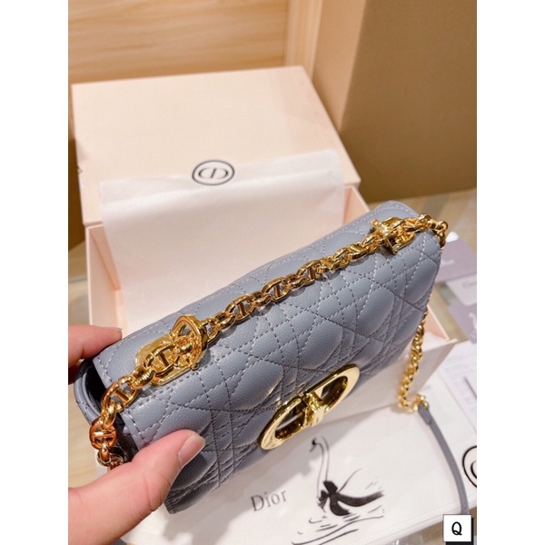 Túi xách Diỏr caro sz 20 hàng order xưởng sẵn ship màu trắng