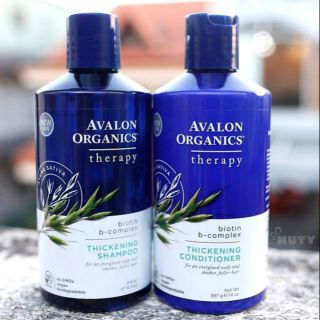 Dầu gội xả hữu cơ Biotin Avalon