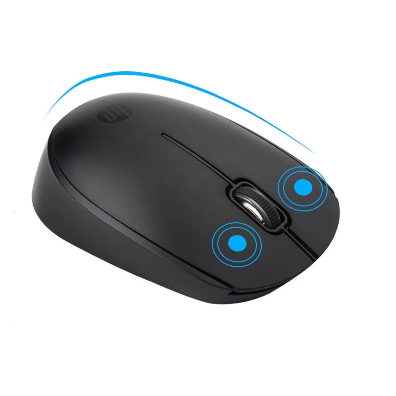 Bộ phím và chuột wireless HP CS10 bấm cực êm - thích hợp văn phòng và chơi game (Đen) - Nhất Tín Computer