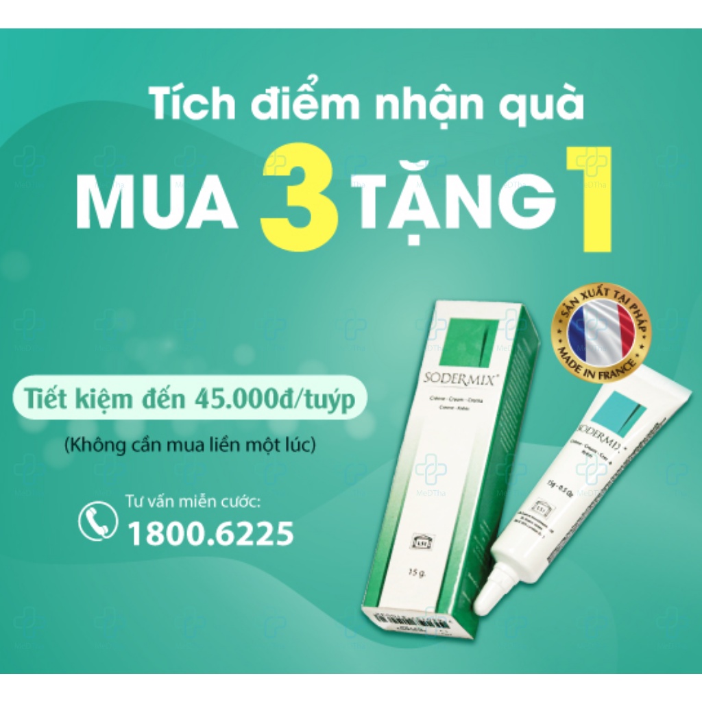 Sodermix - Kem Mờ Sẹo, Bôi Chàm Sữa, Dưỡng Da, Sẹo Lồi, Bệnh Da Cơ Địa