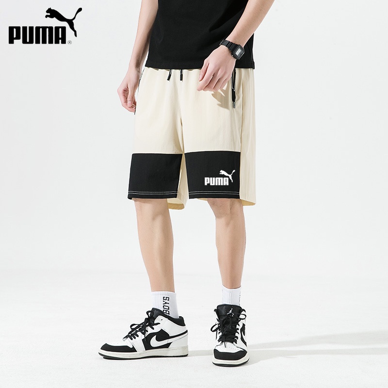 Quần Short Thể Thao Puma 100% Chính Hãng Dáng Rộng Phối Màu Thoáng Khí Thời Trang Cho Nam
