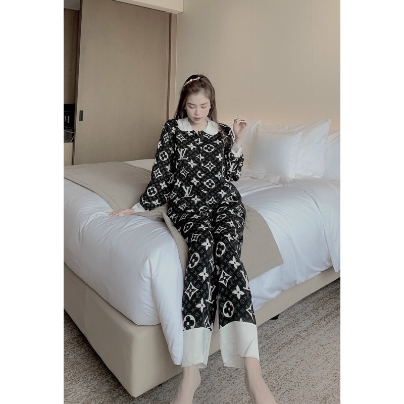 Pijama cổ sen Mango (Vui lòng Chat với Shop trước khi đặt)