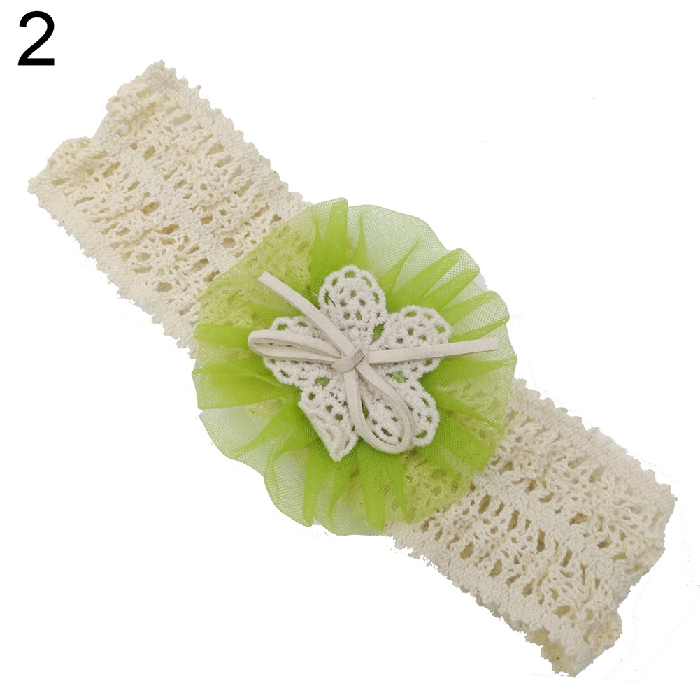 Băng Đô Đính Hoa Dễ Thương Cho Bé Gái