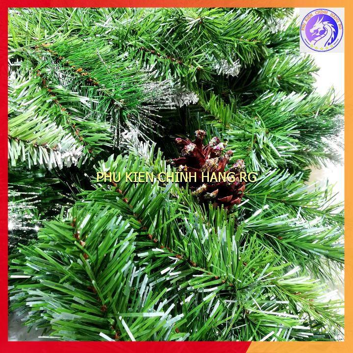 Dây Trang Trí Giáng Sinh Noel 3 Loại Lá Gắn Trái Thông Dài 270cm Dây Thông 2m7 Trang Trí Đẹp
