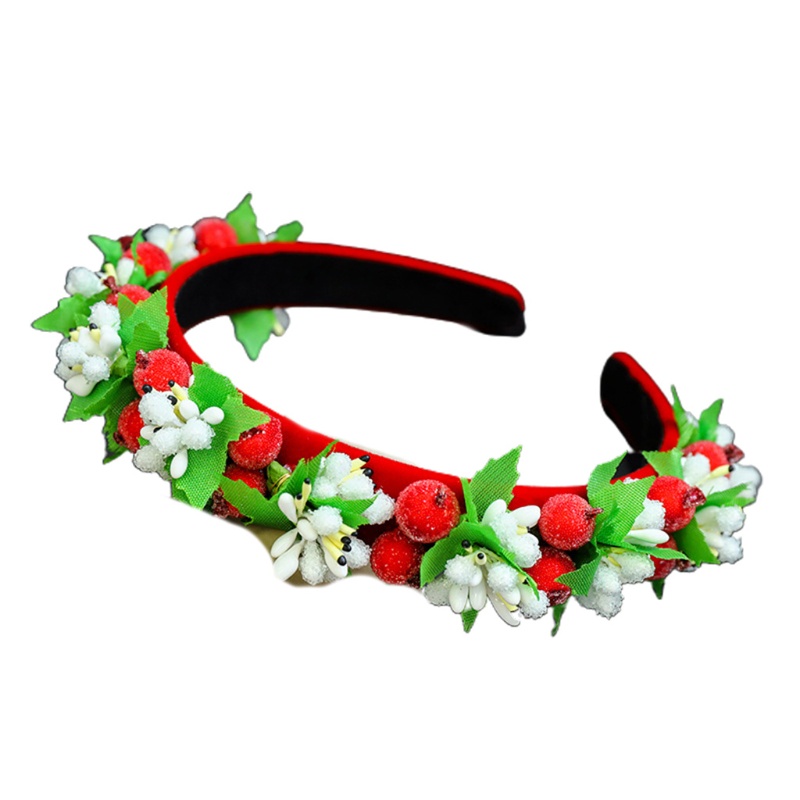 Băng Đô Cài Tóc Hình Vương Miện Họa Tiết Giáng Sinh Ngọt Ngào Cho Nữ