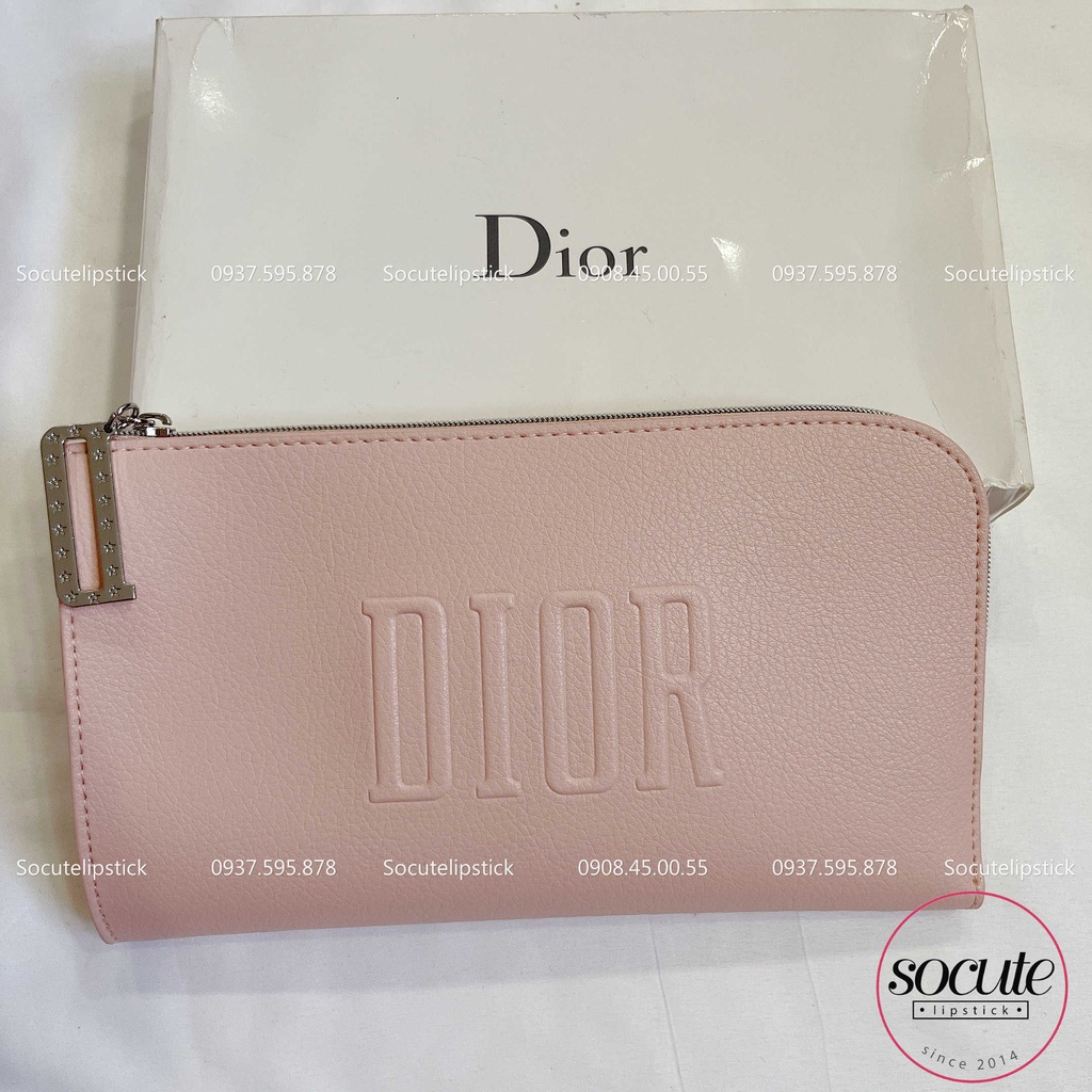 Bóp cầm tay Diior Pink Pouch Gift 2020 [ Auth 1000%]