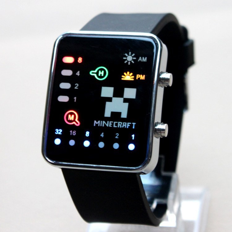 Đồng Hồ Đèn LED Cho Trẻ Em Minecraft Mặt Vuông Hàng Chính Hãng | BigBuy360 - bigbuy360.vn