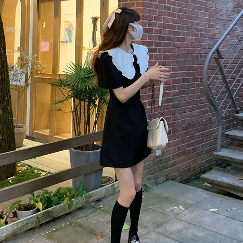 Đầm Tay Ngắn Cổ Búp Bê Thời Trang Dành Cho Nữ