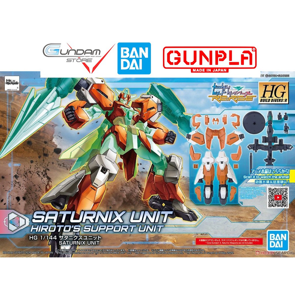 Gundam Bandai Hg Saturnix Unit 1/144 Hgbd Build Divers Đồ Chơi Mô Hình Lắp Ráp Anime Nhật