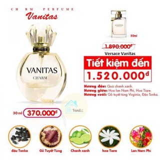 Nước hoa nữ Vanitas 10ml - 30ml Chính hãng tinh dầu châu Âu thơm lâu tuyệt đỉnh