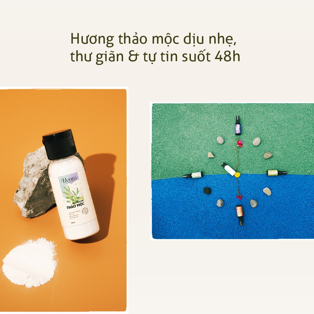 Bột khử mùi thảo mộc Fleura ngăn mồ hôi khử mùi hôi tay chân hiệu quả lâu dài - 30gram