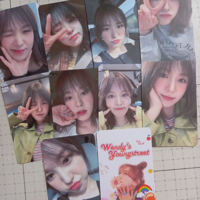 Set 10 card giấy bo góc in 2 mặt ảnh Red Velvet - Wendy Youngstreet