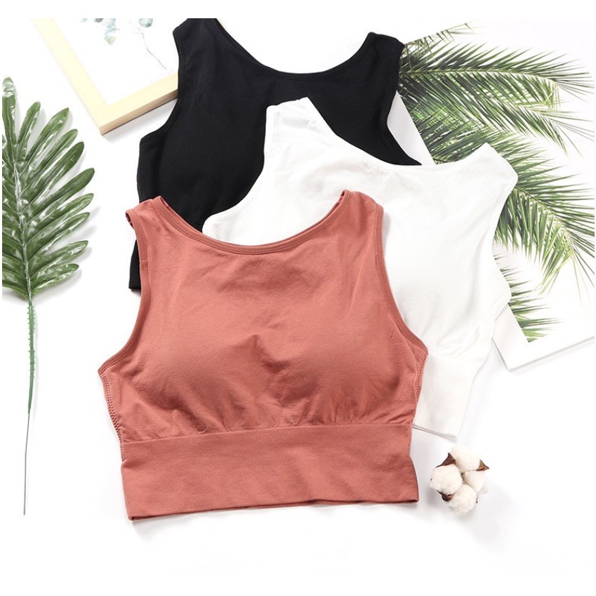 Áo Bra Trơn Thun Cotton 3 Lỗ K2 BRA02