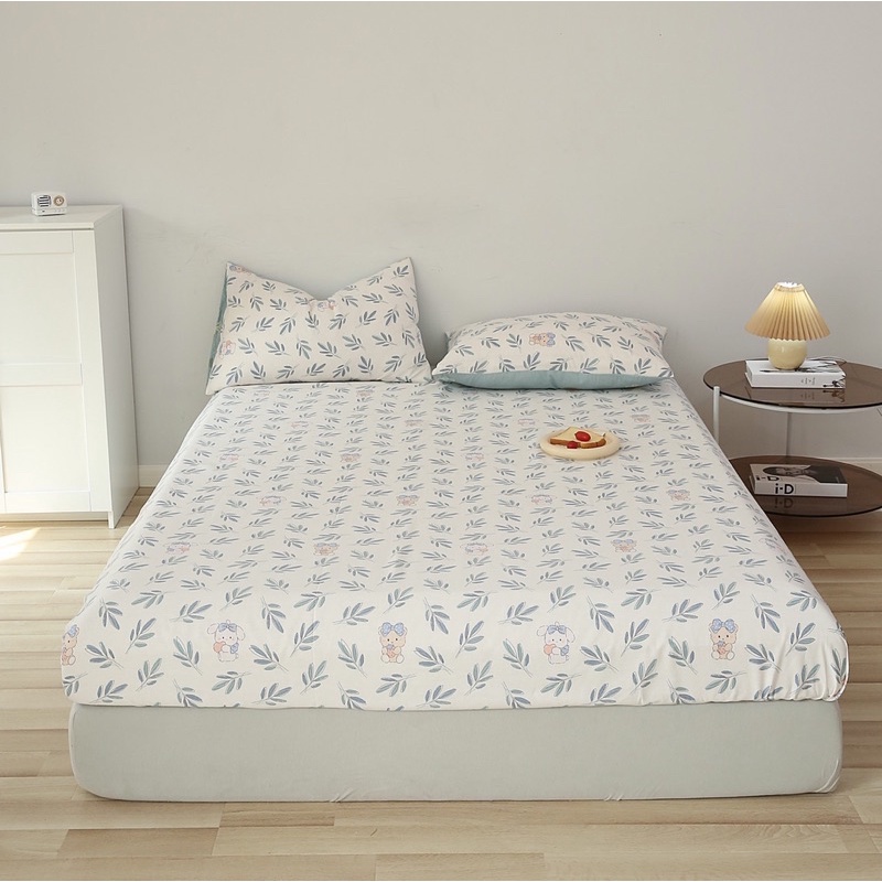 Set ga gối cotton IGUN BEDDING chất liệu siêu mềm mịn thoáng mát