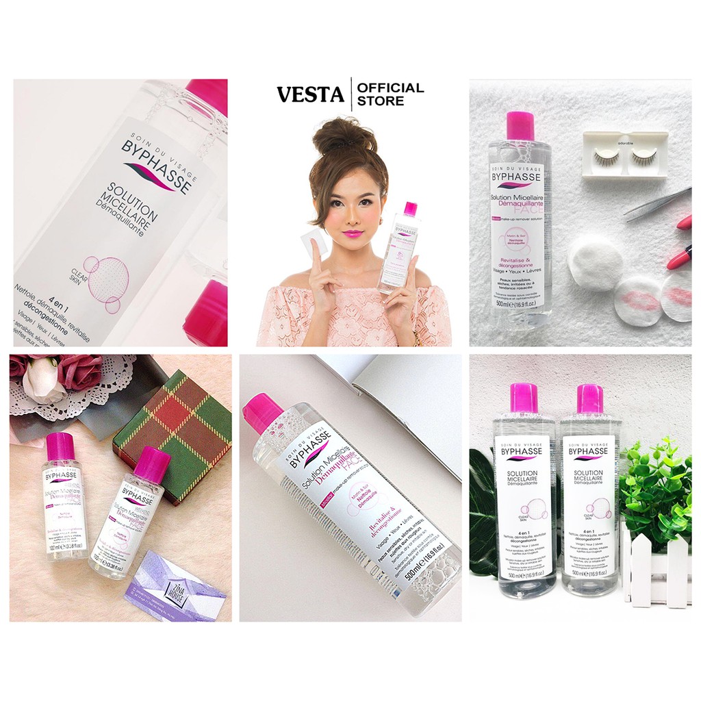 Nước Tẩy Trang Byphasse - Tẩy Trang Skincare Dưỡng Da Solution Micellaire Làm Sạch Sâu Không Cồn | BigBuy360 - bigbuy360.vn
