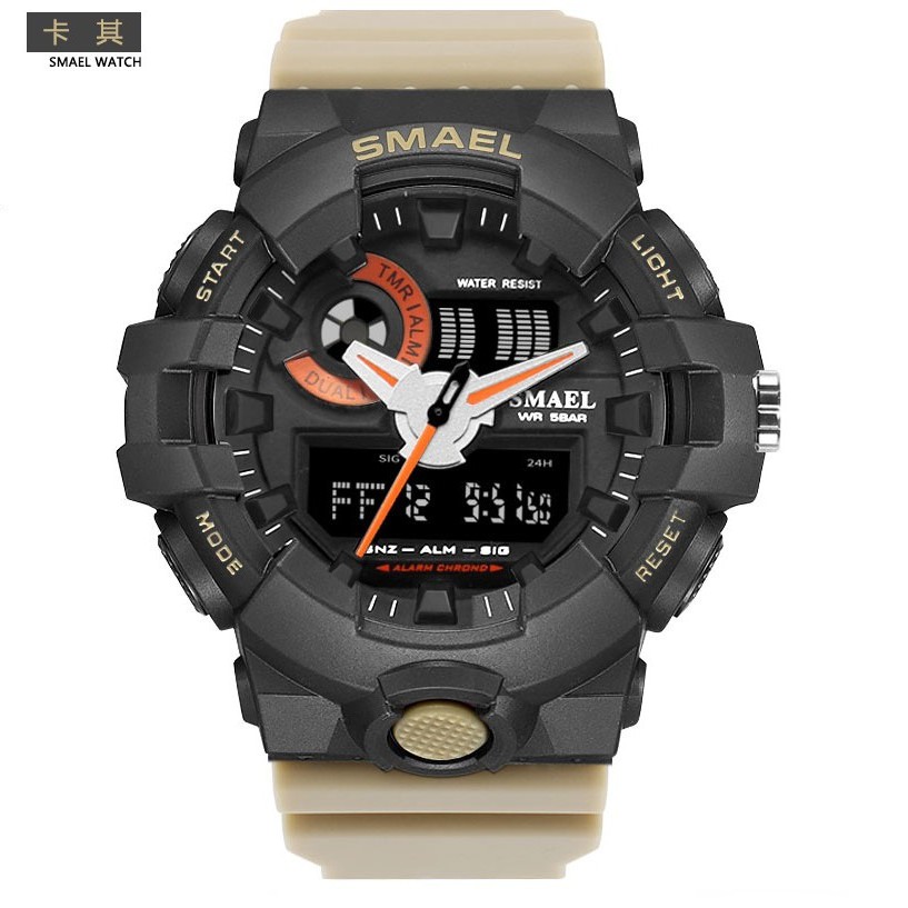 Đồng hồ điện tử thể thao nam SMAEL dây Silicon PKHRSM010 + Tặng kèm hộp thiếc chất lượng | BigBuy360 - bigbuy360.vn