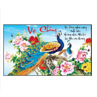Tranh đính đá 5d tranh vợ chồng