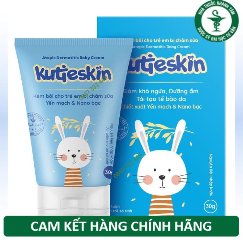 Kutieskin 30gr giành cho da em bé bị chàm , lác sữa